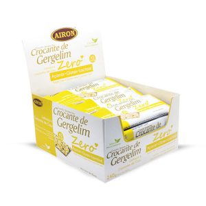 Crocante de Gergelim Linhaça e Castanha Caixa com 24 un de 10g