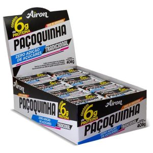 Paçoquinha com Proteína Tradicional Zero Açúcar Caixa com 24 un de 17g