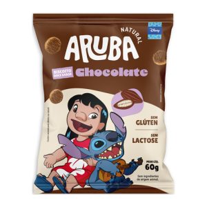 Biscoito Kids Disney Stitch Chocolate Sem Glúten 60g