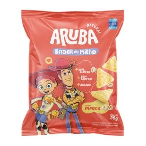 Biscoito Snack de Milho Sabor Pipoca Disney Sem Glúten 35g