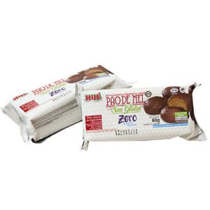 Pao de Mel Zero Açúcar e Sem Glúten 70g com 8 un