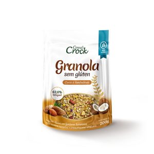 Granola Coco e Amêndoas Sem Glúten Cereal Crock 200g
