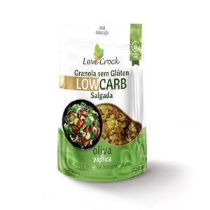 Granola Low Carb Oliva e Páprica Sem Glúten 200g