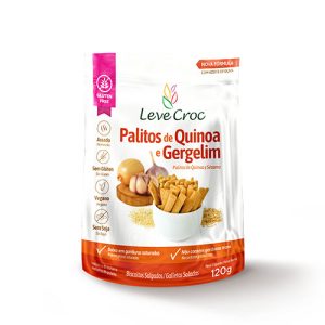 Biscoito Palitos Salgados Quinoa e Gergelim Sem Glúten 120g