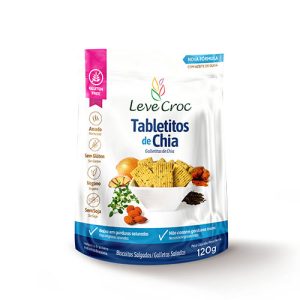 Biscoito Tabletitos Salgados Chia Sem Glúten 120g