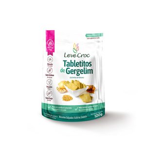 Biscoito Tabletitos Salgados Gergelim Sem Glúten 120g