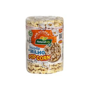 Biscoito de Milho Pop Corn Grande Sem Glúten Vegano 80g