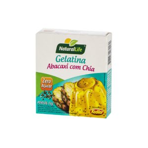 Gelatina Abacaxi com Chia Sem Açúcar 12g