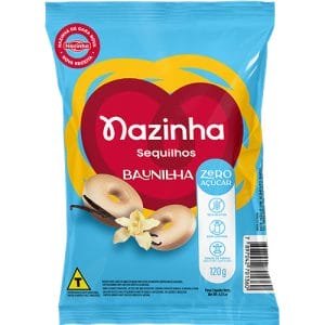 Sequilho Zero Açúcar Baunilha Mais Fibras 120g