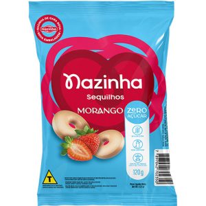Sequilho Zero Açúcar Morango Mais Fibras 120g